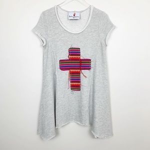 Boho Jane Serape Cross Sweatshirt Dress